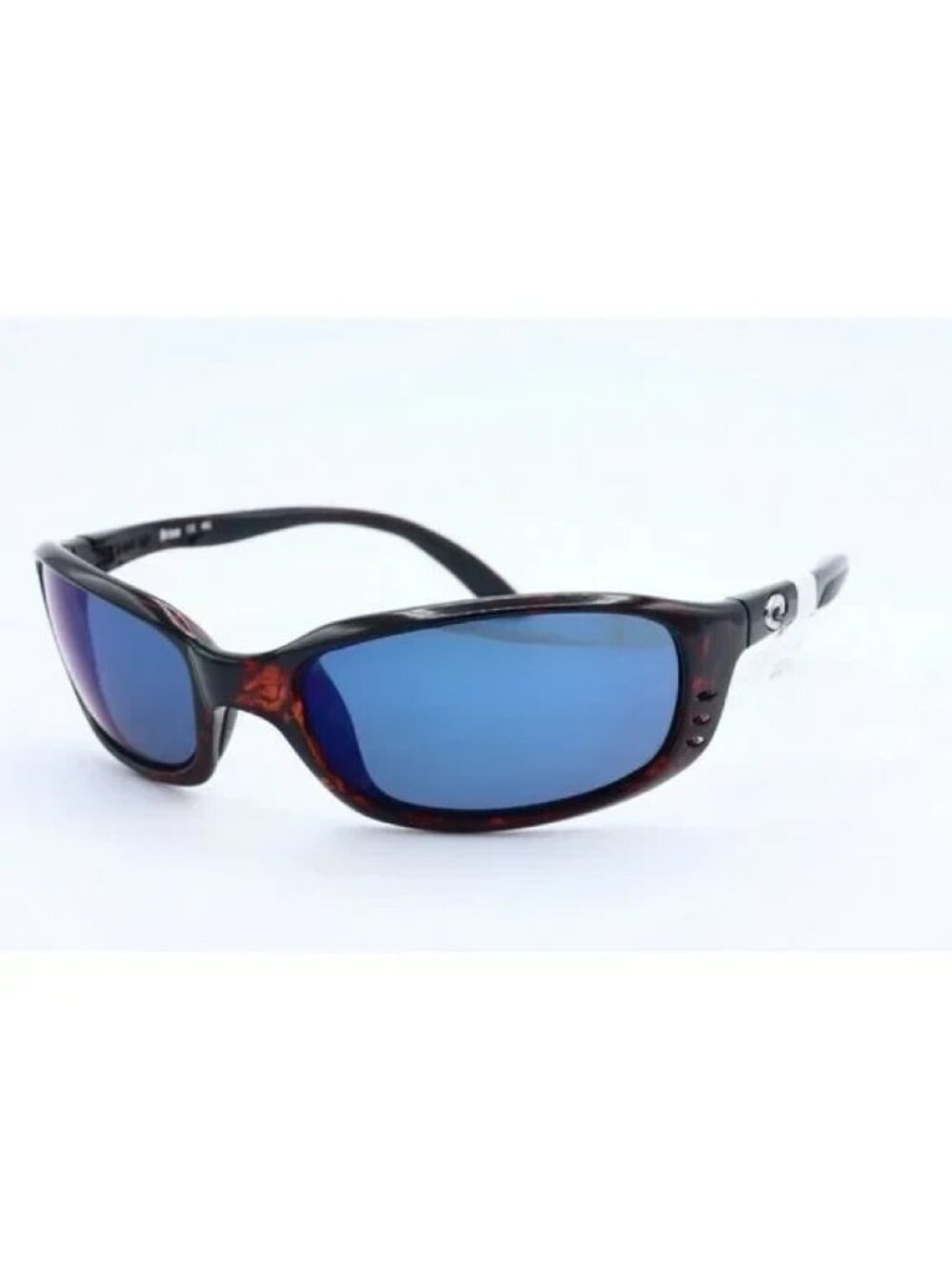 New Costa Del Mar BRINE 06S9017 580P Tortoise Cat Eye Sunglasses Blue Lens 59mm